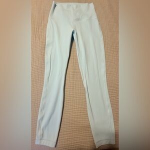 lululemon Align High Rise 25” leggings light blue size 6. Gently used.
